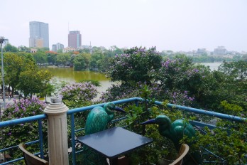 View Of Lake Hoan Kiem From Cafe Pho Co, Hanoi, Vietnam