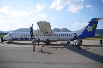 Our Laos Airlines Plane To Hanoi