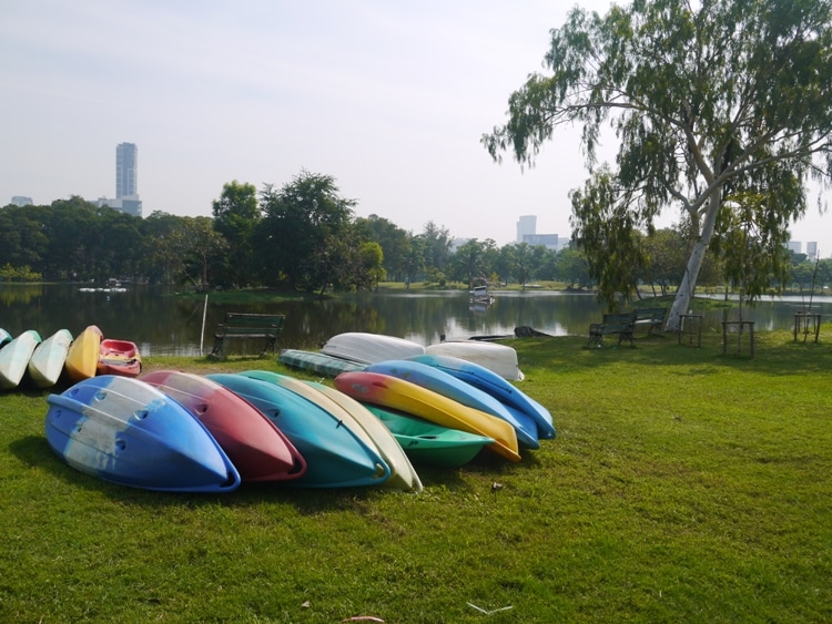 Boating Lake At Rot Fai Park, Bangkok
