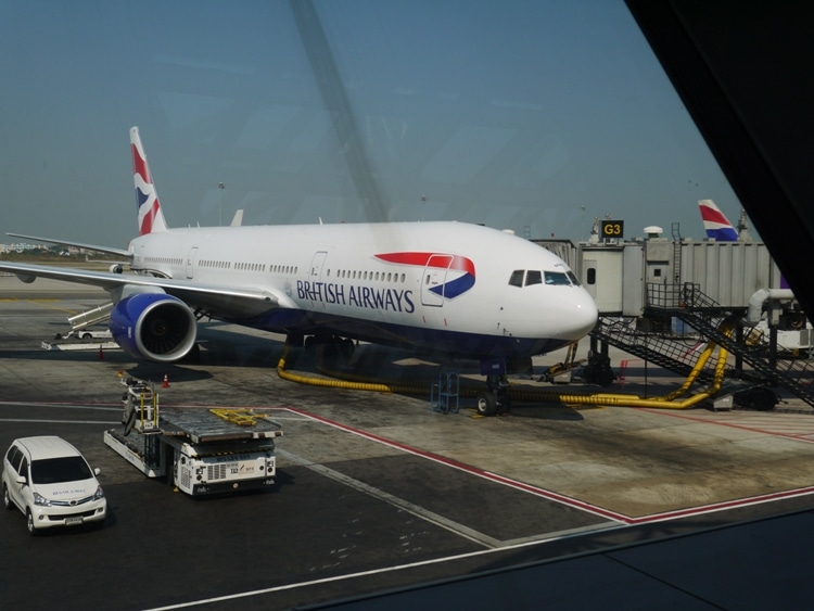 British Airways Flight BA0010 From Bangkok To London Heathrow