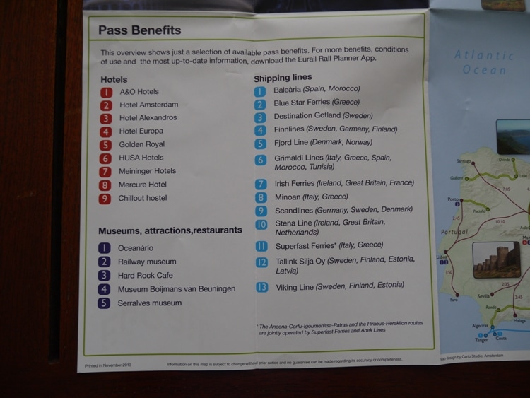 Eurail Pass Benefits