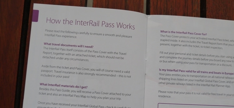 How The InterRail Pass Works