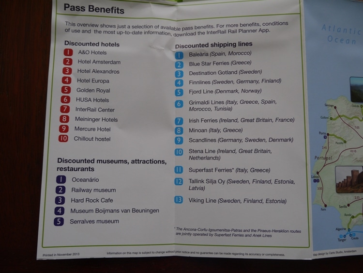 InterRail Pass Benefits