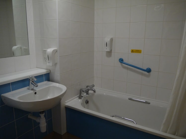 Bathroom At Swansea Central Travelodge