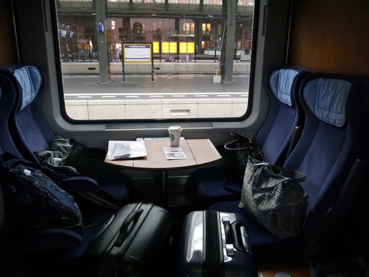 Our Compartment On The Amsterdam To Berlin Train