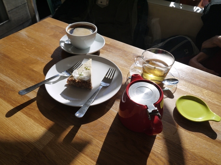 Tea, Coffee & Vegan Key Lime Pie At Chocaffinitea, Brighton
