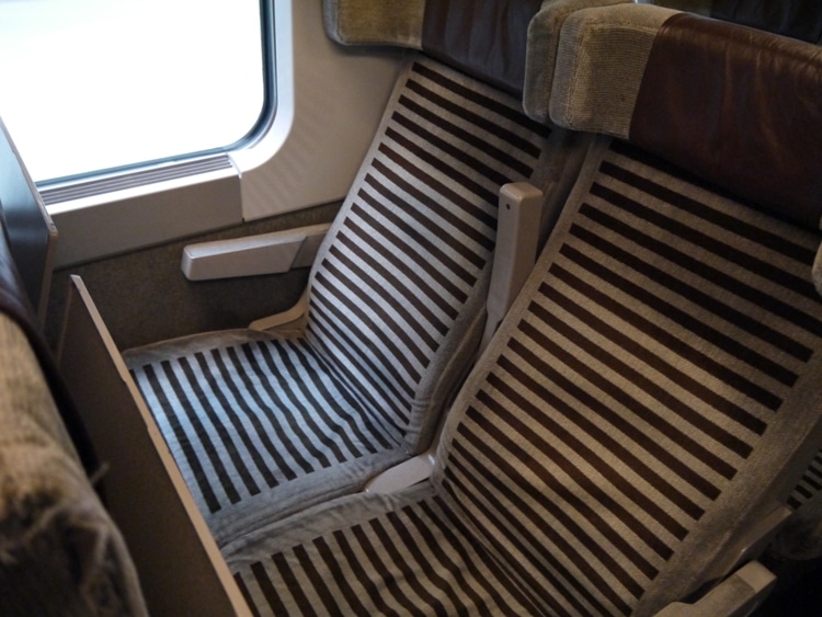 Comfortable Seats On Eurostar