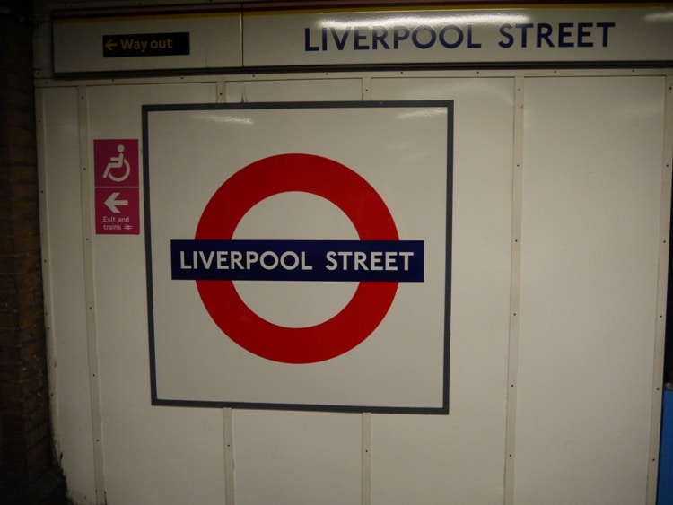 London Underground's Liverpool Street Station