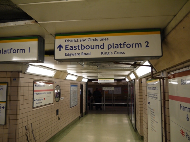 London Underground's Paddington Station