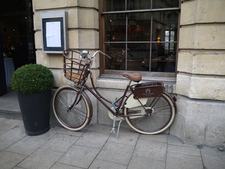 Guest Bicycle At Old Bank Hotel, Oxford