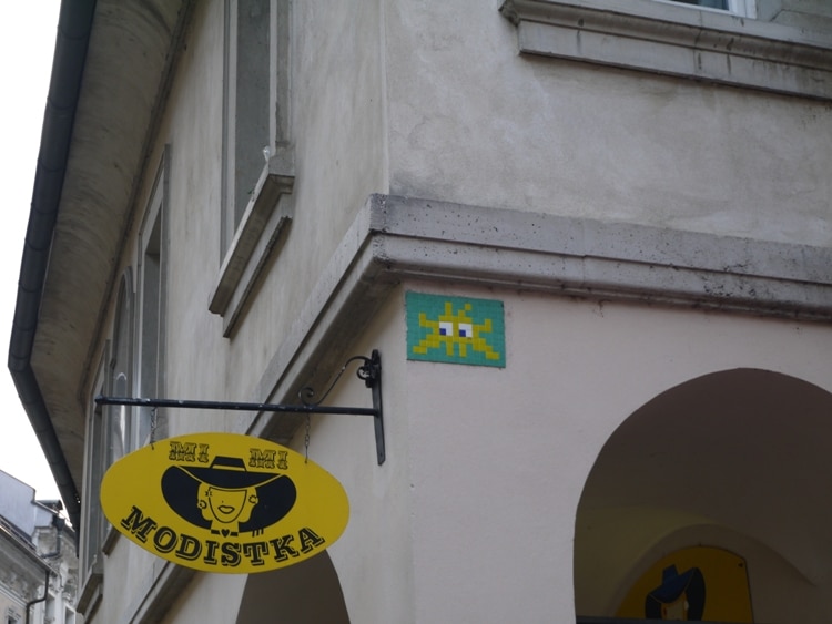 Space Invader, Trubarjeva, Ljubljana, Slovenia