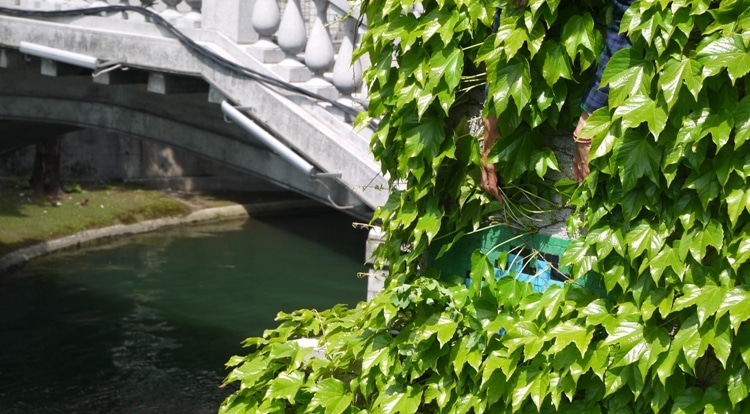 Space Invader, Triple Bridge, Ljubljana, Slovenia