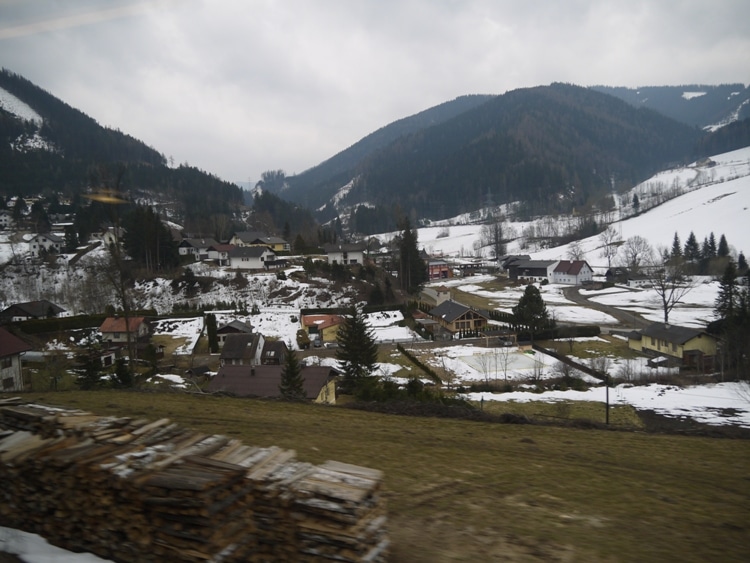 A Snowy Landscape In Austria