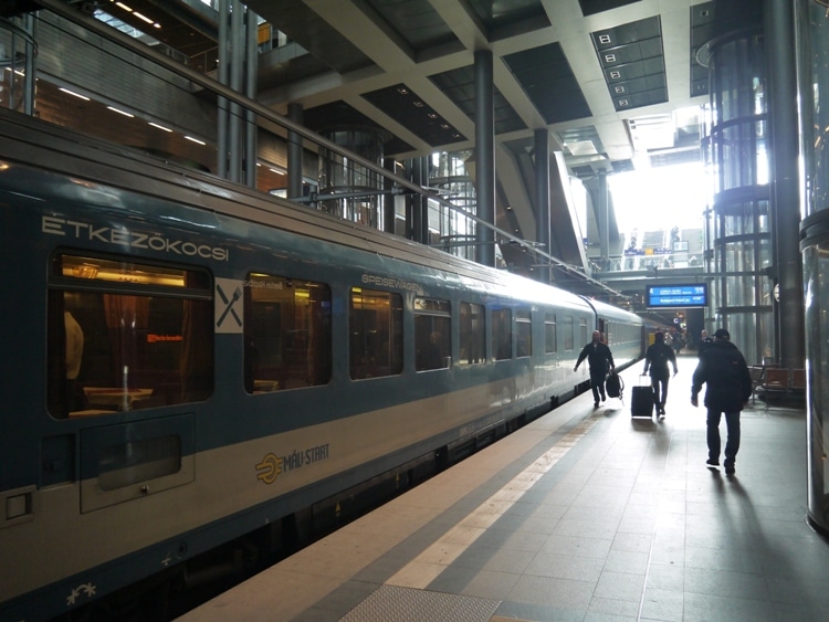 Our Train Waiting To Depart Berlin HBF Station