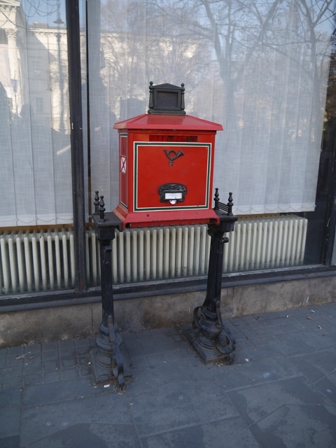 Red Postbox, Budapest