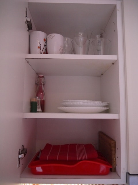 Kitchen Cupboard At Dosud Apartments, Split, Croatia