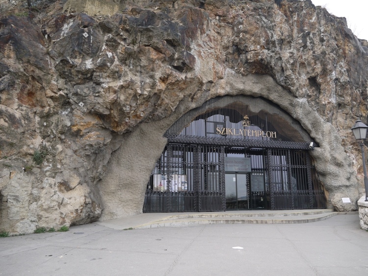 The Entrance To Gellert Hill Cave Chapel