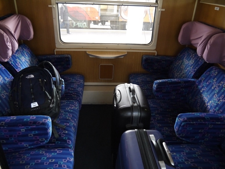 First Class Compartment On Ljubljana To Zagreb Train