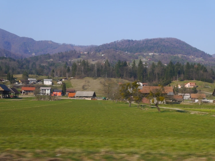 View From The Ljubljana To Zagreb Train