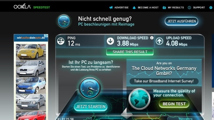 Wifi Speed Test At Park Inn, Alexanderplatz, Berlin