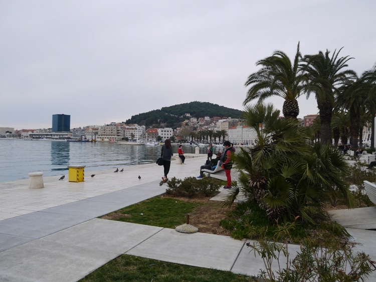 View Of Marjan Hill From The Riva, Split