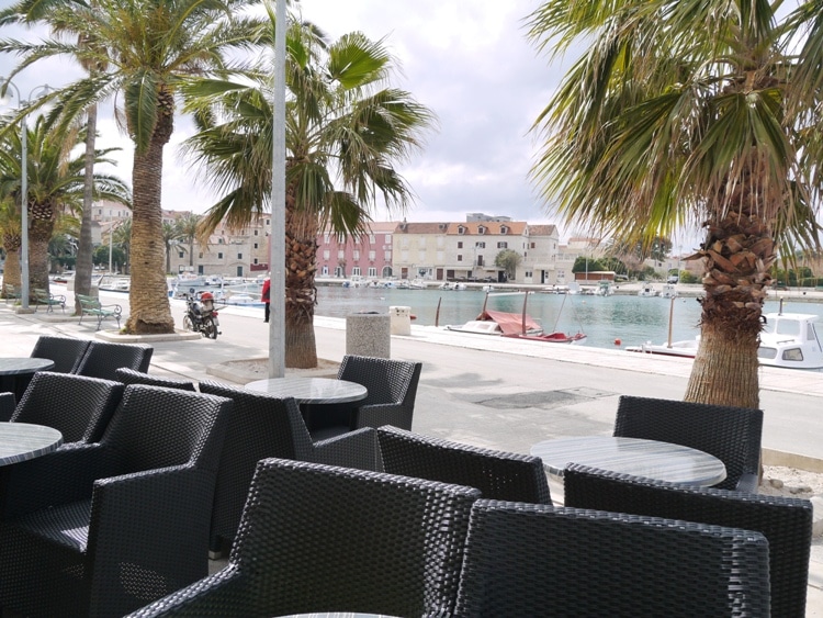 Cafe Overlooking Supetar Harbor, Brac