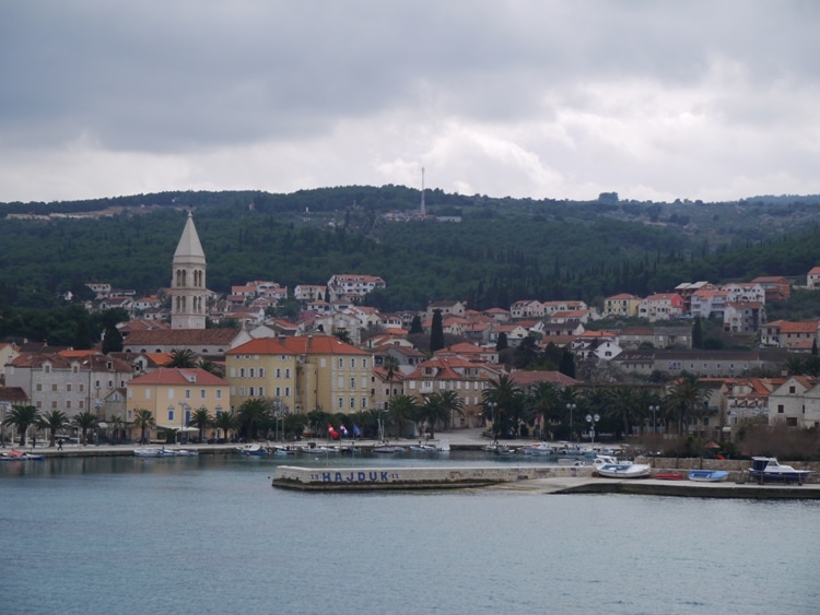 Our Ferry Arriving At Supetar