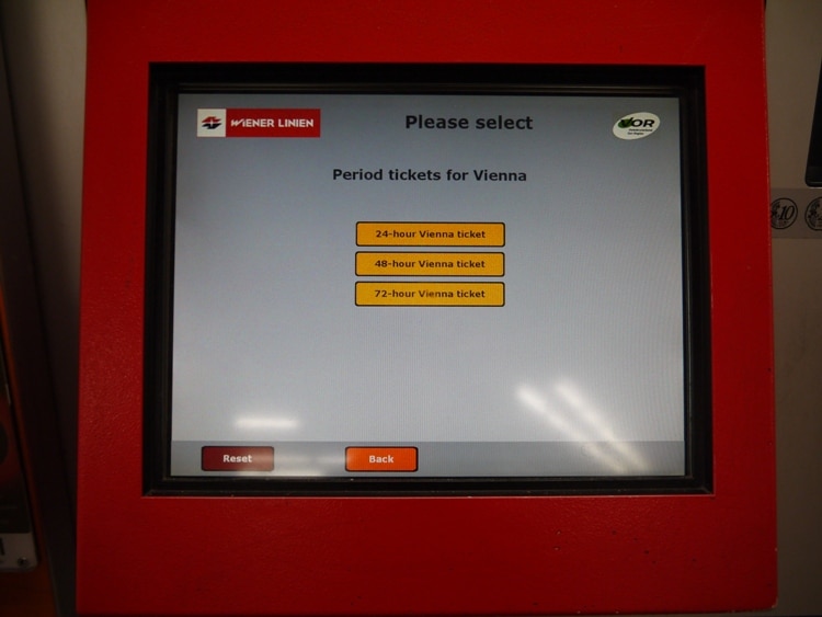 Vienna Metro/Subway Ticket Machine