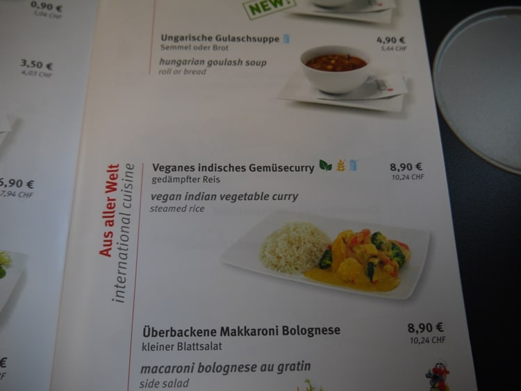 Vegan Indian Curry On Railjet From Vienna To Villach
