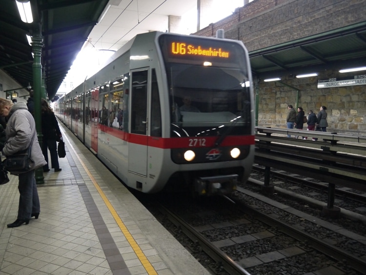 A U-Bahn Train In Vienna