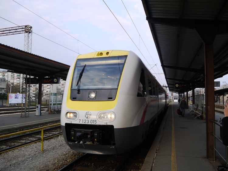 Our Train To Split Waiting At Zagreb Station