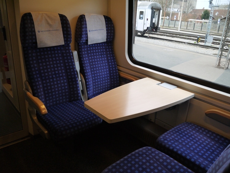 Table Seats On Zagreb To Split Train
