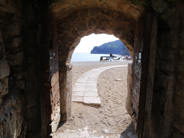 Door To The Beach, Budva Old Town, Montenegro
