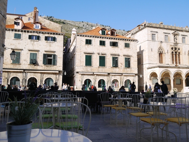 A Cafe In Old Town Dubrovnik