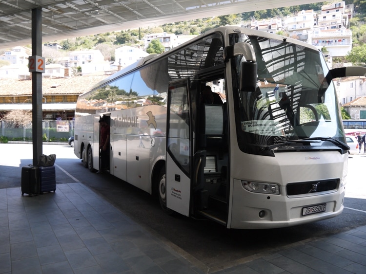 Our Gobtour Bus At Dubrovnik Bus Station
