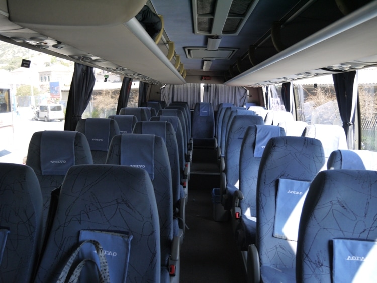 Inside Our Dubrovnik To Kotor Bus