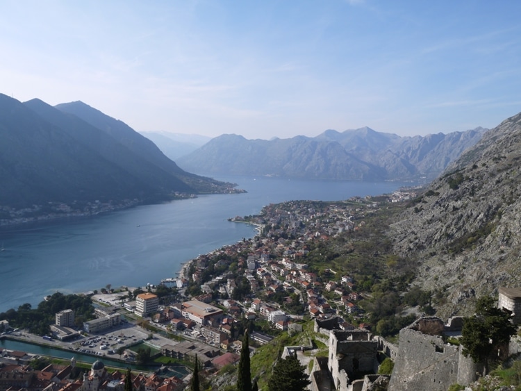 View Of Kotor Bay From Kotor Fortress