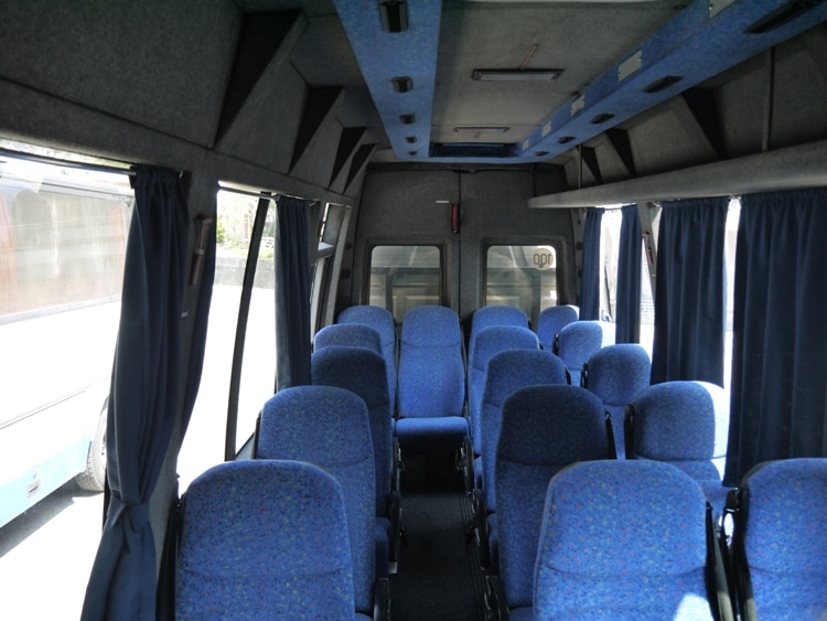 Inside Our Minibus From Kotor To Budva, Montenegro