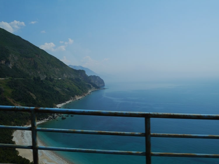 View From The Kotor To Budva Bus