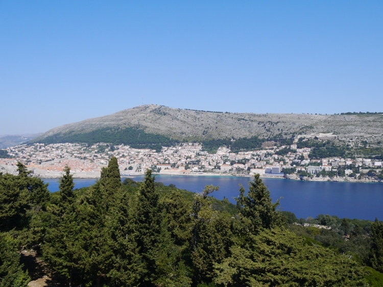 View Of Dubrovnik & Mountains From Fort Royal Castle, Lokrum Island