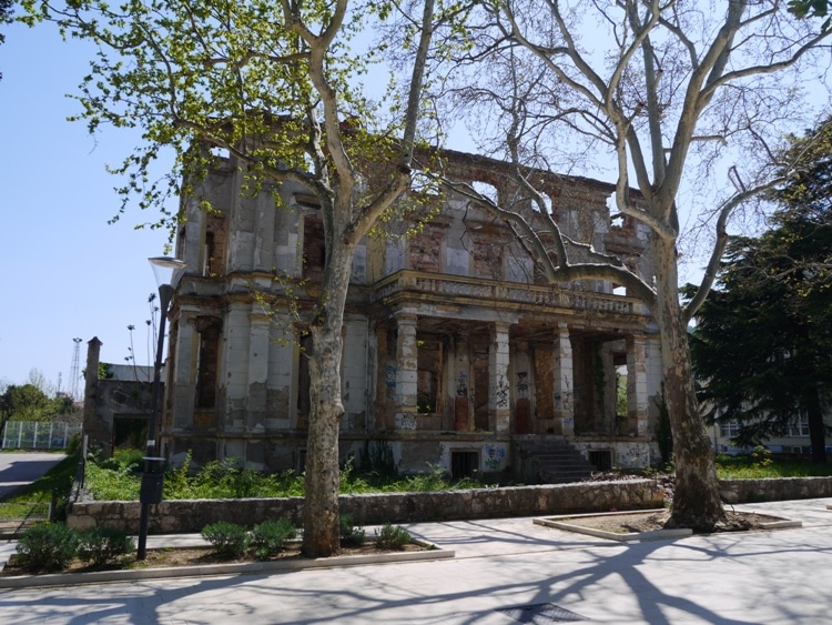 Bomb Damaged Buildings In Mostar, 2015