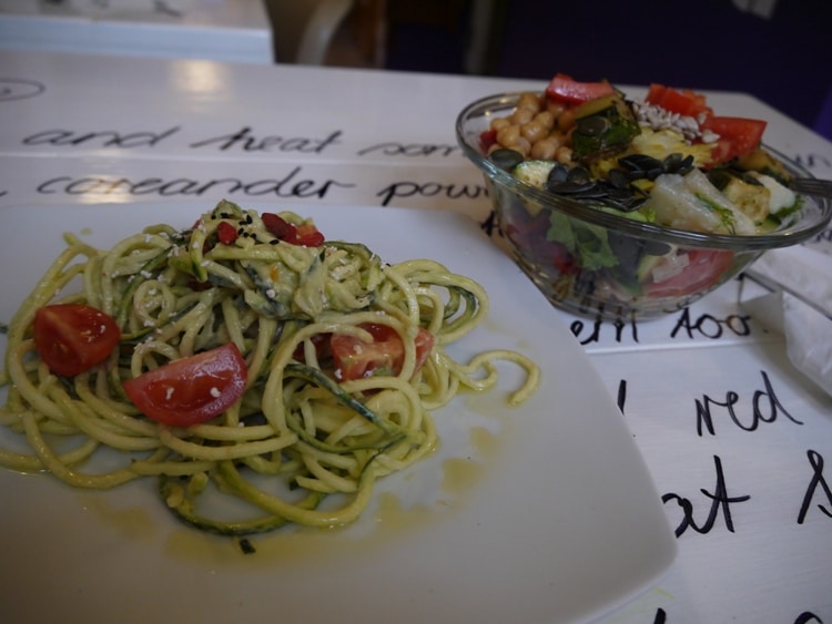 Zelenilo (Raw Spaghetti) & Salad At Nishta, Dubrovnik
