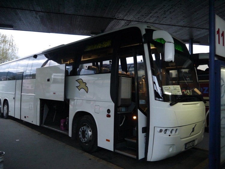 Globtour Bus From Sarajevo To Split At Sarajevo Bus Station