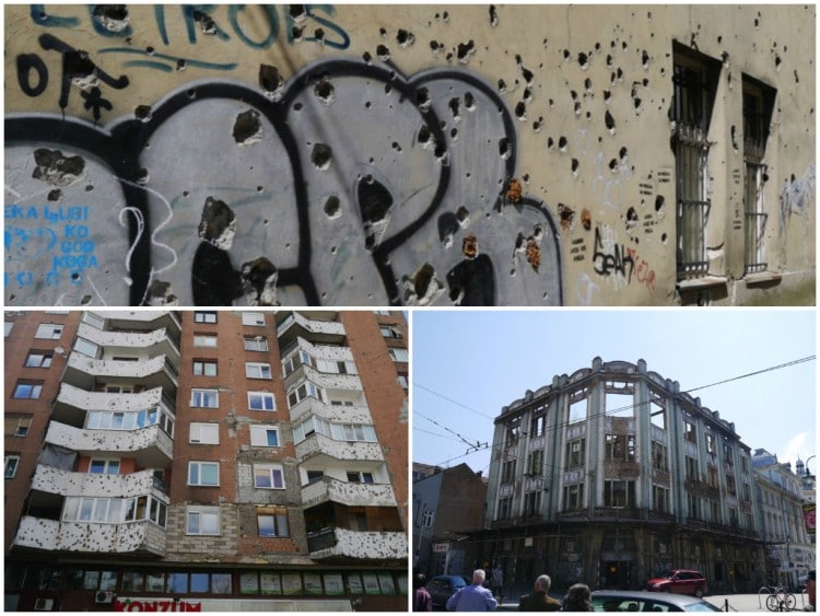 War Damaged Buildings, Sarajevo