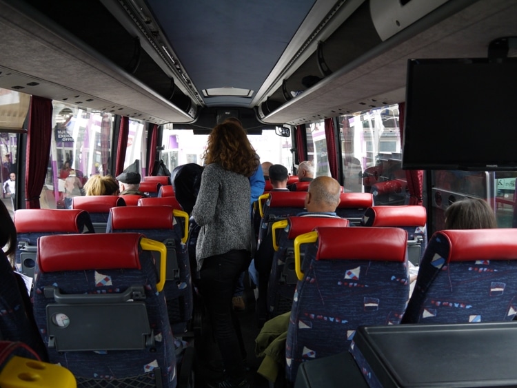 Inside Croatia Bus On The Way To Dubrovnik
