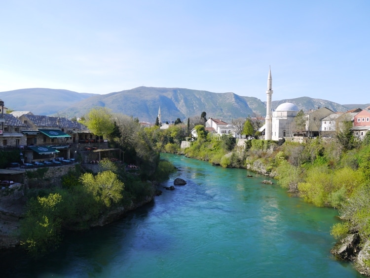 River Neretva & Koski Mehmed Pasha Mosque, Mostar