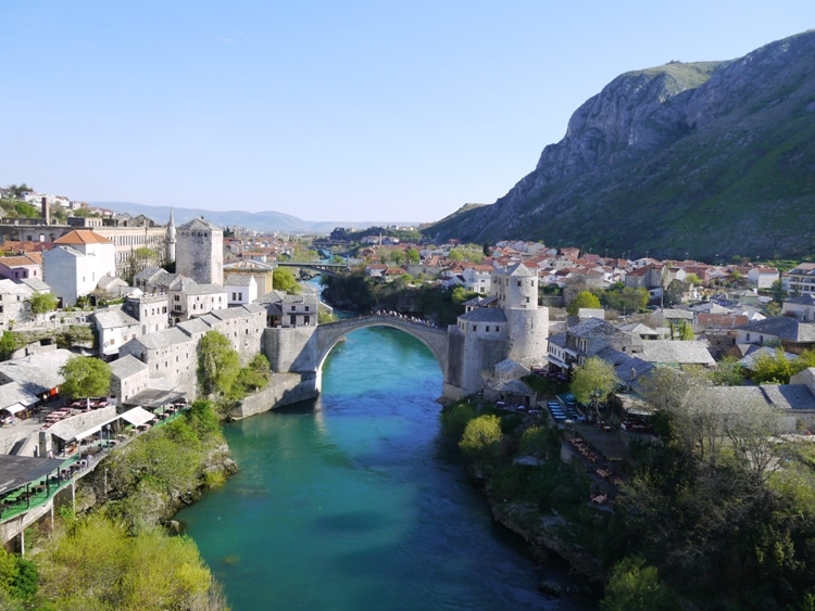 River Neretva & Stari Most, Mostar, Bosnia