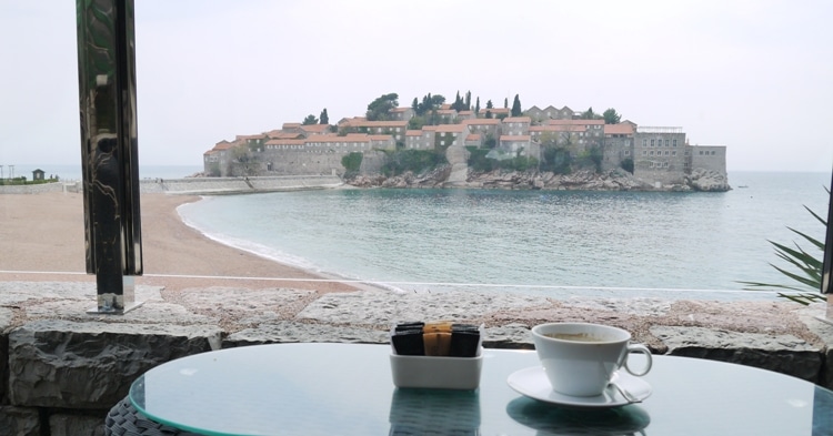 Coffee With A View At Olive, Sveti Stefan, Montenegro