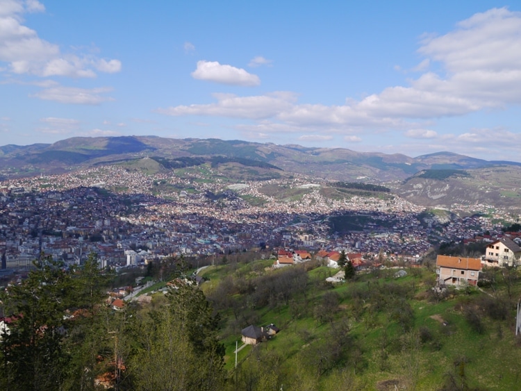 View Of Sarajevo From Trebevic Mountain