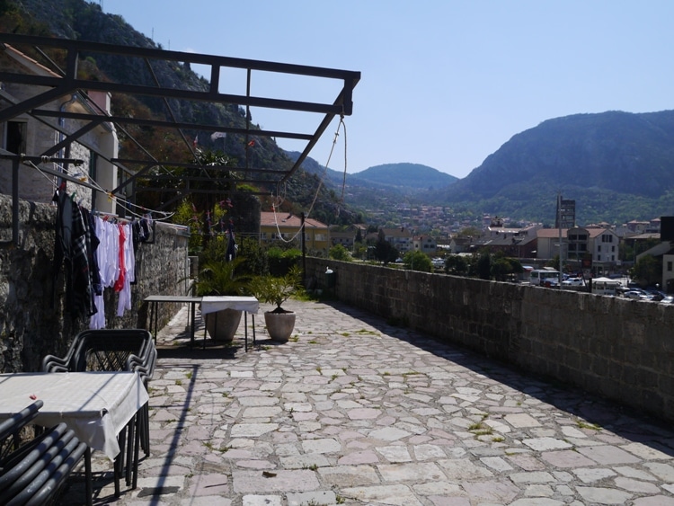 City Wall Terrace At Villa Ivana, Old Town Kotor, Montenegro